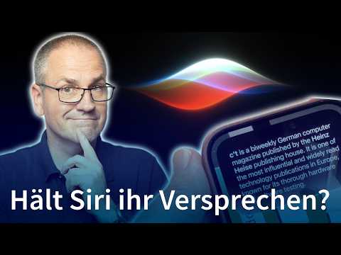 Video Thumbnail: Siri AI ausprobiert: Hält Apple sein Versprechen?