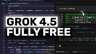 Grok Code (New FREE TIER!): IT'S ACTUALLY GOOD!