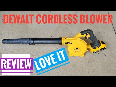 DEWALT Cordless Leaf Blower Review How to use DCE100 20V Good for Leaves