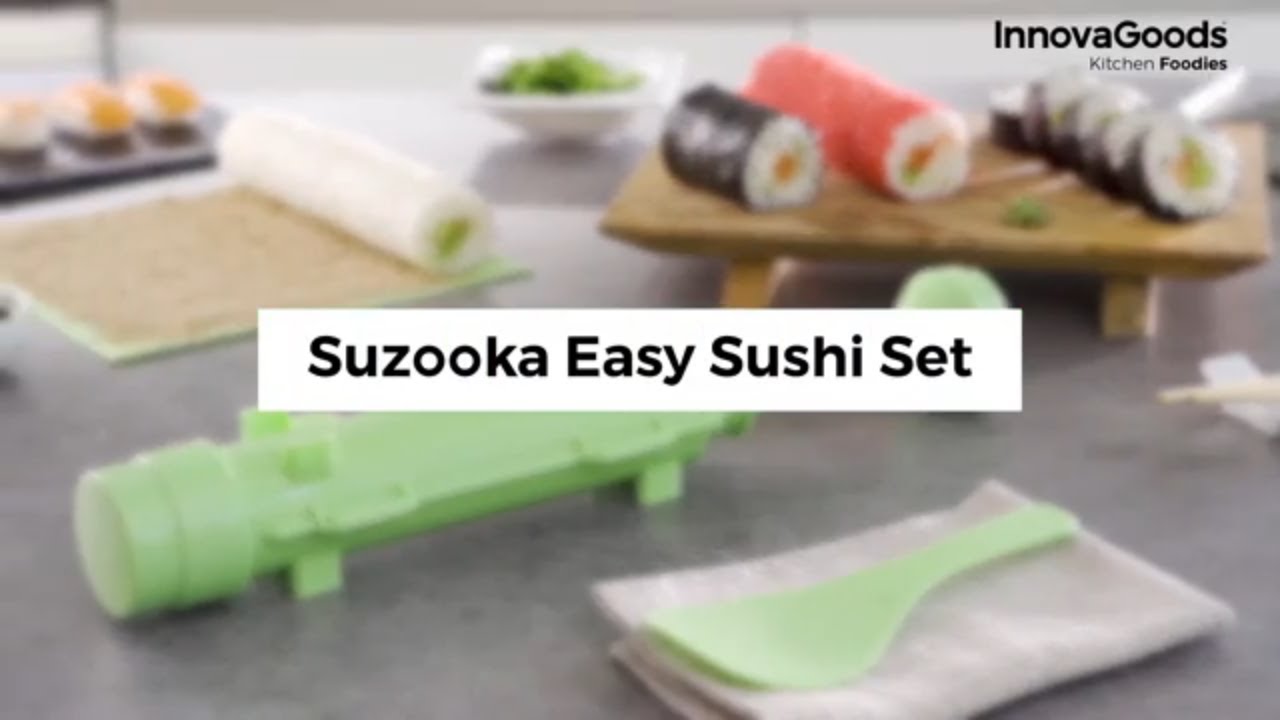 Suši rinkinys su receptais Suzooka InnovaGoods 3 Dalys Kitchen Foodies