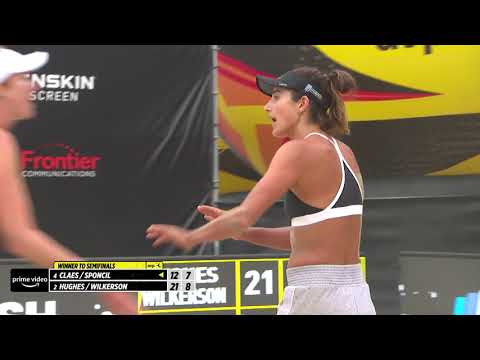 Sarah Sponcil With Deep Swing Down Middle Court | Wilson Cup