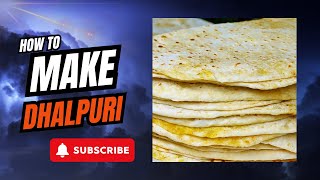 Making Dhalpuri