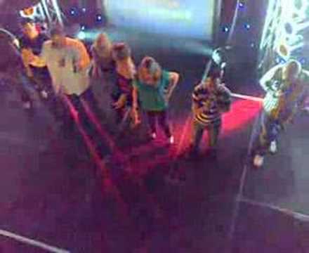 Entire Chris Moyles Team singing Do They Know Its Christmas