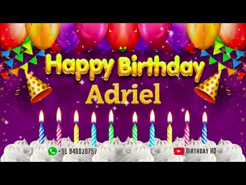 Adriel Happy birthday To You - Happy Birthday song name Adriel 🎁
