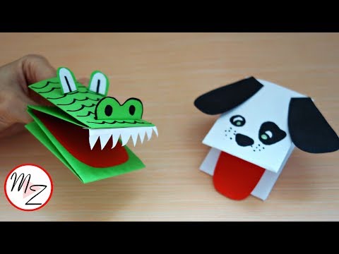 How to make a hand puppet from one sheet of paper | Animal hand puppets DIY | Maison Zizou