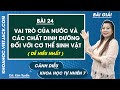 Khoa học tự nhiên 7 Cánh diều Bài 24 Vai trò của nước và các chất dinh dưỡng đối với -Trang 112, 115