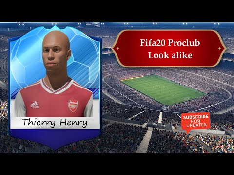 FIFA 20 Thierry Henry look alike in Arsenal