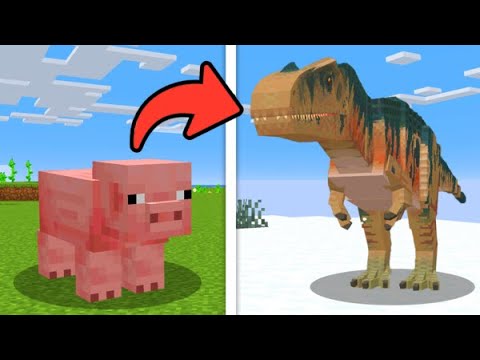 I remade every mob into Dinosaurs in Minecraft