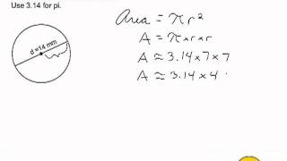 Calculate The Area Of A Circle When Given Diameter