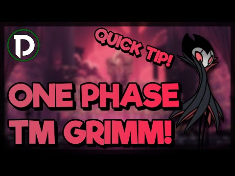 QUICK TIP! - You can one phase Troupe Master Grimm - Hollow Knight!