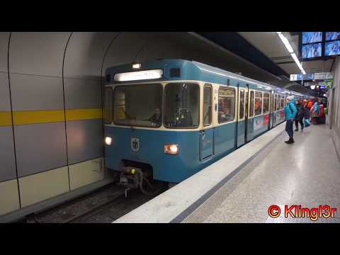U-Bahn München - Züge am Hauptbahnhof - alle Baureihen