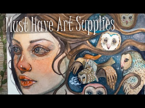 Un elenco insolito di materiali indispensabili per l'arte dell'acquerello