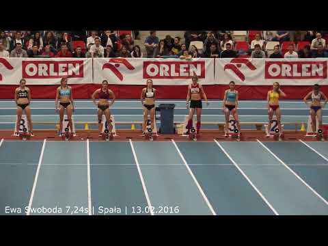 Ewa Swoboda |  Spała HMP bieg na 60 m 7,24s