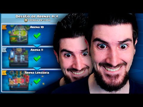 DESAFIO DAS ARENAS DO CLASH ROYALE FINALIZADO!