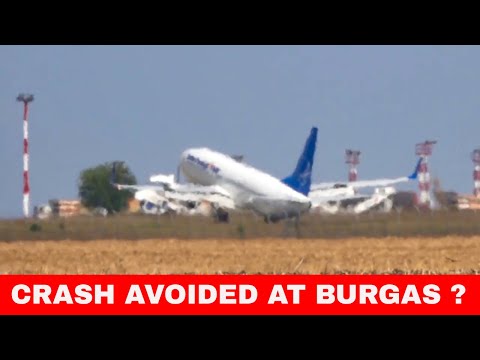 #Shorts - A crash avoided ? Late go-around with spoilers at Burgas Airport