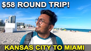 Kansas City to Miami Full Journey | Miami beaches| IndianVlogger