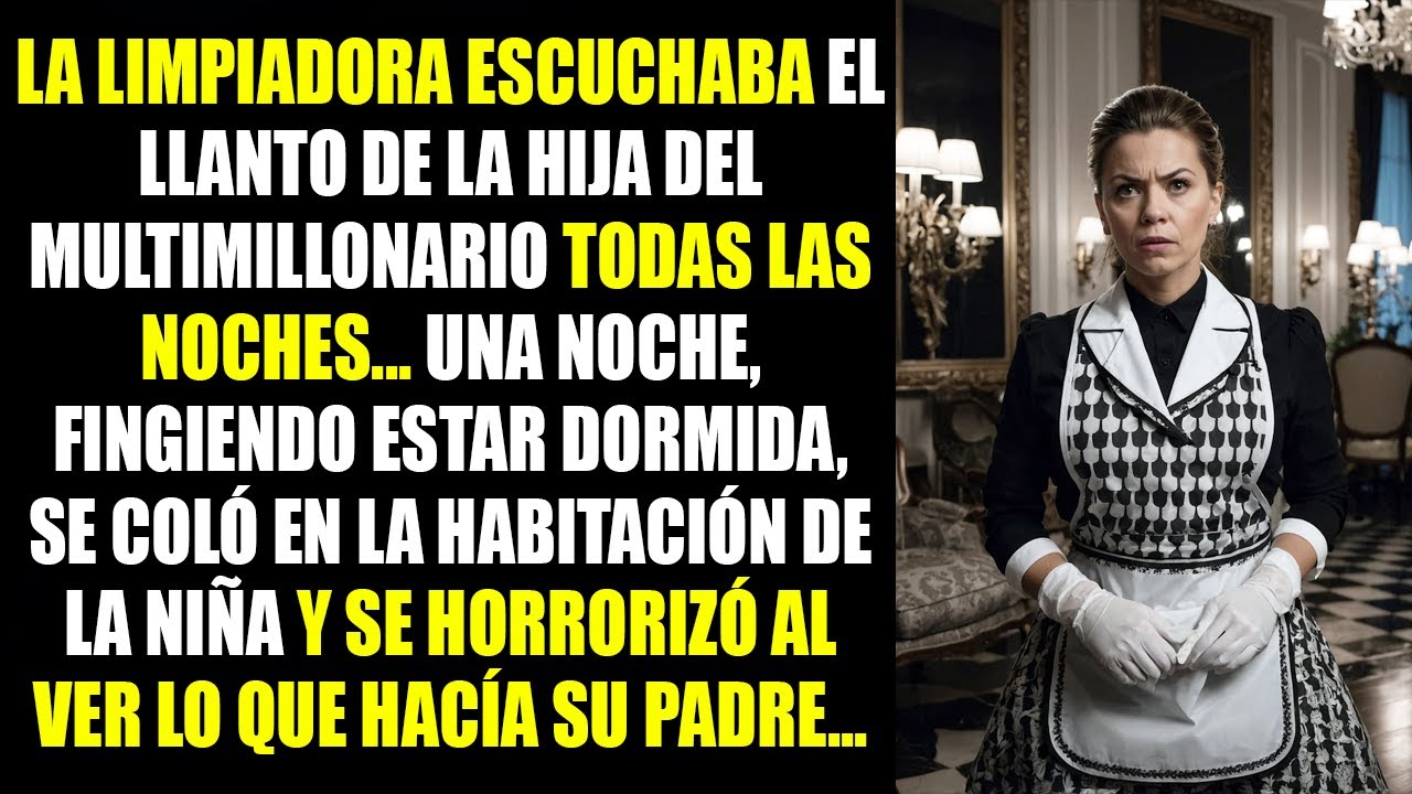 La limpiadora escuchaba el llanto de la hija del multimillonario todas las noches. Una noche...