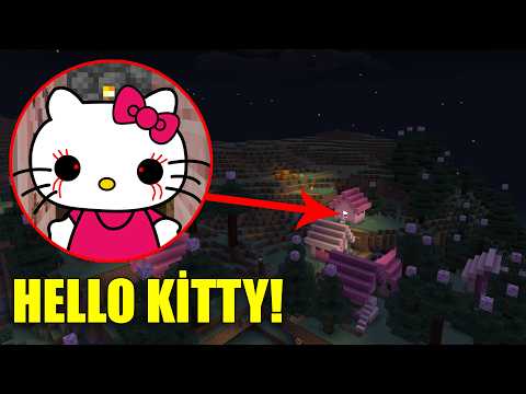 HELLO KİTTY'NİN EVİNİ BULDUM!  - Minecraft