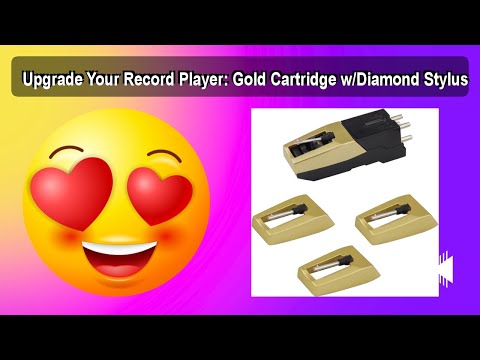 Upgrade Your Record Player: Gold Cartridge w/Diamond Stylus