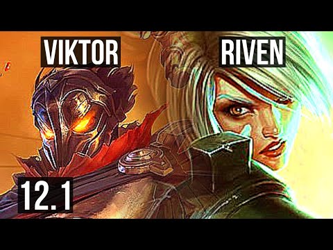 VIKTOR vs RIVEN (TOP) | Rank 6 Viktor, 6/2/9, Rank 28 | KR Master | 12.1