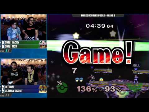 Smash n Splash 3 - GHQ | Jacky & GHQ | Nox vs. Intern & Ultima Scout - SSBM - Doubles Pools