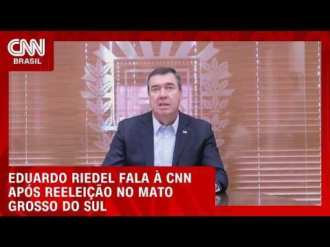Reeleito no MS, Riedel declara apoio a Flávio Bolsonaro no 2º turno | LIVE CNN