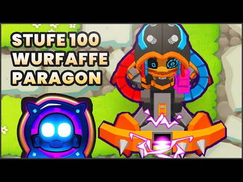 Wurfaffe Paragon Test (Stufe 1 & Stufe 100) || Bloons TD6
