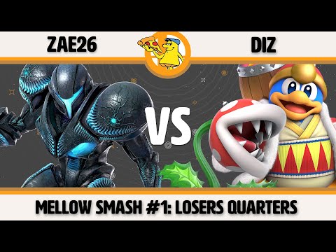 Mellow Mushroom SSBU #1 - Zae26 (Dark Samus) vs Diz (Dedede/Plant) Smash Ultimate Losers Quarters