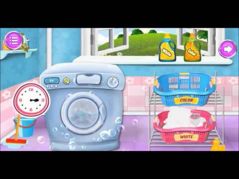 Baby Kids Laundry Time Video