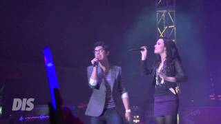 Joe Jonas &amp; Demi Lovato perform &quot;This is Me&quot; live at Epcot in Walt Disney World