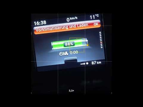 Ladevorgang Smart EQ fortwo mit autoaid Wallbox bei 88%