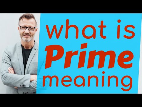Prime | Meaning of prime