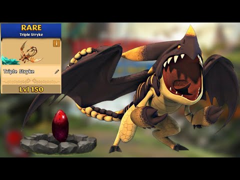 TRIPLE STRYKE Max Level 150 Titan Mode - Dragons:Rise of Berk