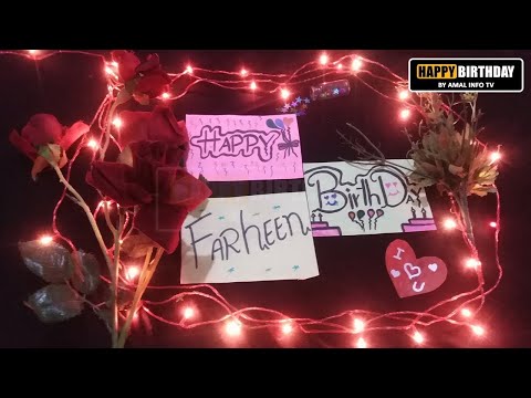 Happy Birthday Farheen Whatsapp Status | HBD Farheen Whatsapp Status | Amal Info TV