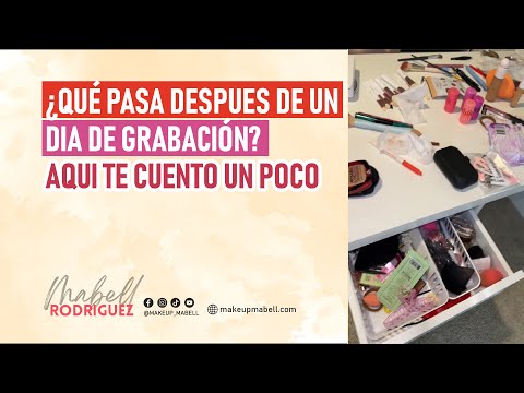 ¿Qué pasa despues de un dia de grabación? Aqui te cuento un poco 🥰