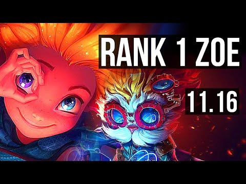 ZOE vs HEIMERDINGER (MID) | Rank 1 Zoe, 7/3/9 | JP Grandmaster | v11.16