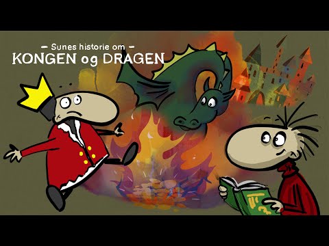 👑 Sunes historie om KONGEN OG DRAGEN 🐉 | Tegnede historier for børn | EggArt.dk
