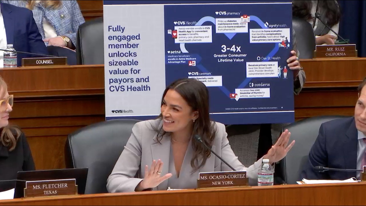Rep. AOC Calls Out CVS Health’s Corporate Strategy to Monopolize Patient Care