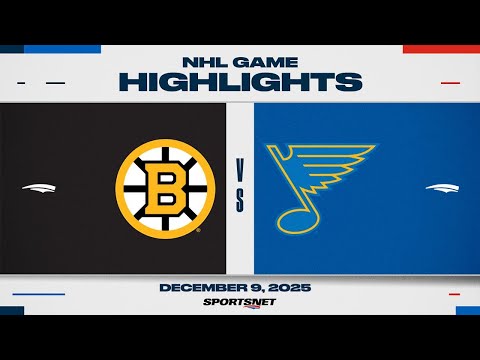 NHL Highlights | Bruins vs. Blues - December 9, 2025
