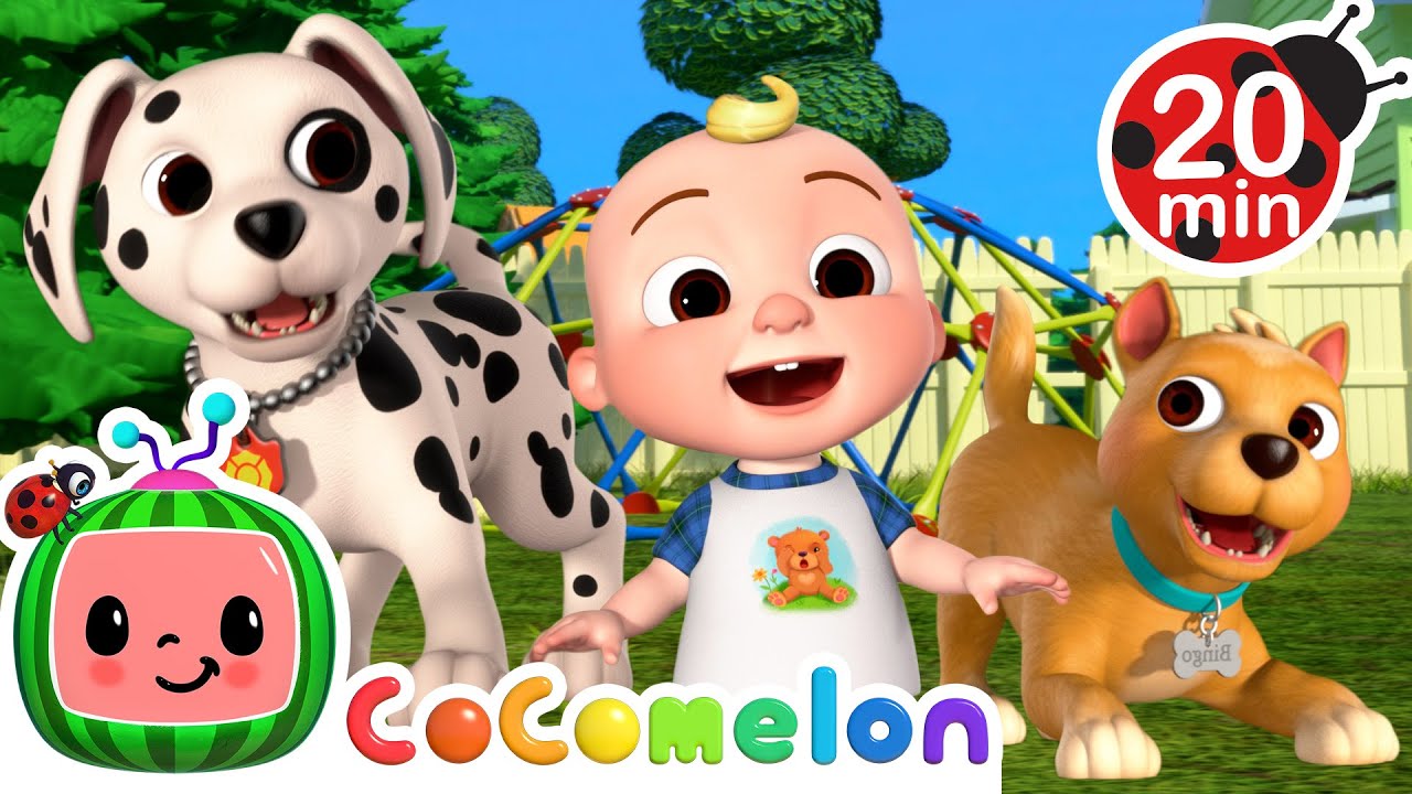 JJ and Nina’s Puppy Friends | 🍉 CoComelon - JJ's Baby Songs 🎶