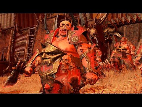 Dark Elves vs Khorne warhammer 3 cinematic battle