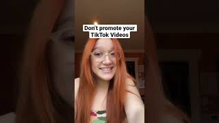 Should you promote videos on tiktok #shorts #tiktok #tiktoktips