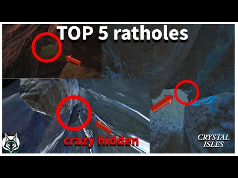 TOP 5 UNSEEN  Rat Holes On Crystal Isles! | ARK: Survival Evolved