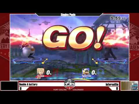 Double A Battery (Cloud) vs InfernalSin (Bowser Jr.) - Singles Pools