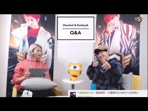 [ENG SUB] Eunhyuk Q&A with Heechul (Fav Korean food/ice cream flavour, Back to dorm, Husband, SJM)