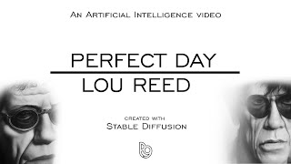 LOU REED - PERFECT DAY - But every lyric is an AI generated image.