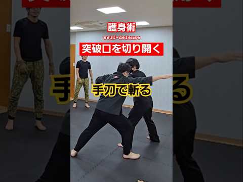 【手刀当て身技】#剣護身術 #護身術 #女性護身術 #護身 #martialarts #selfdefense #shorts