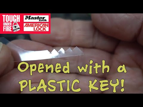 Picker Easily Opens A Master Lock Using A Key Made Of Plastic Wrapper