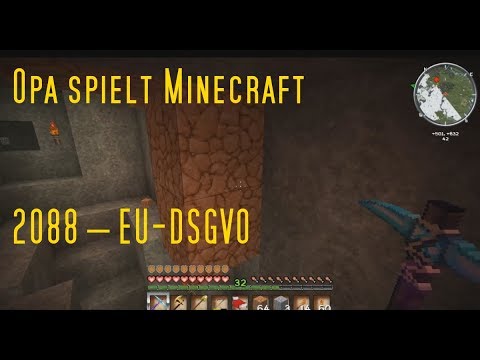 Opa spielt Minecraft 2088 – EU-DSGVO