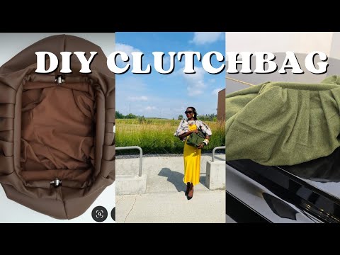 "DIY Designer-Inspired Oversized Clutch Bag | Easy Sewing Tutorial" #diy #fashion #clutch #sewing